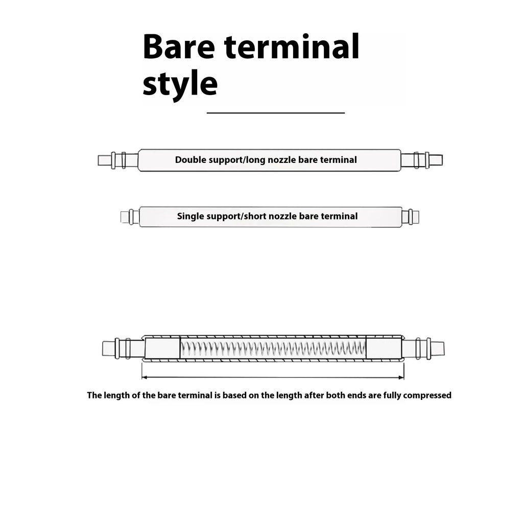 Watch bolt auricular needle spring shaft repair parts in sizes 21mm, 22mm, 23mm, 24mm, 25mm, and 26mm.