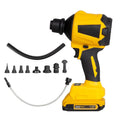 Yellow rechargeable lithium battery dust gun with 680W power rating for office cleaning applications