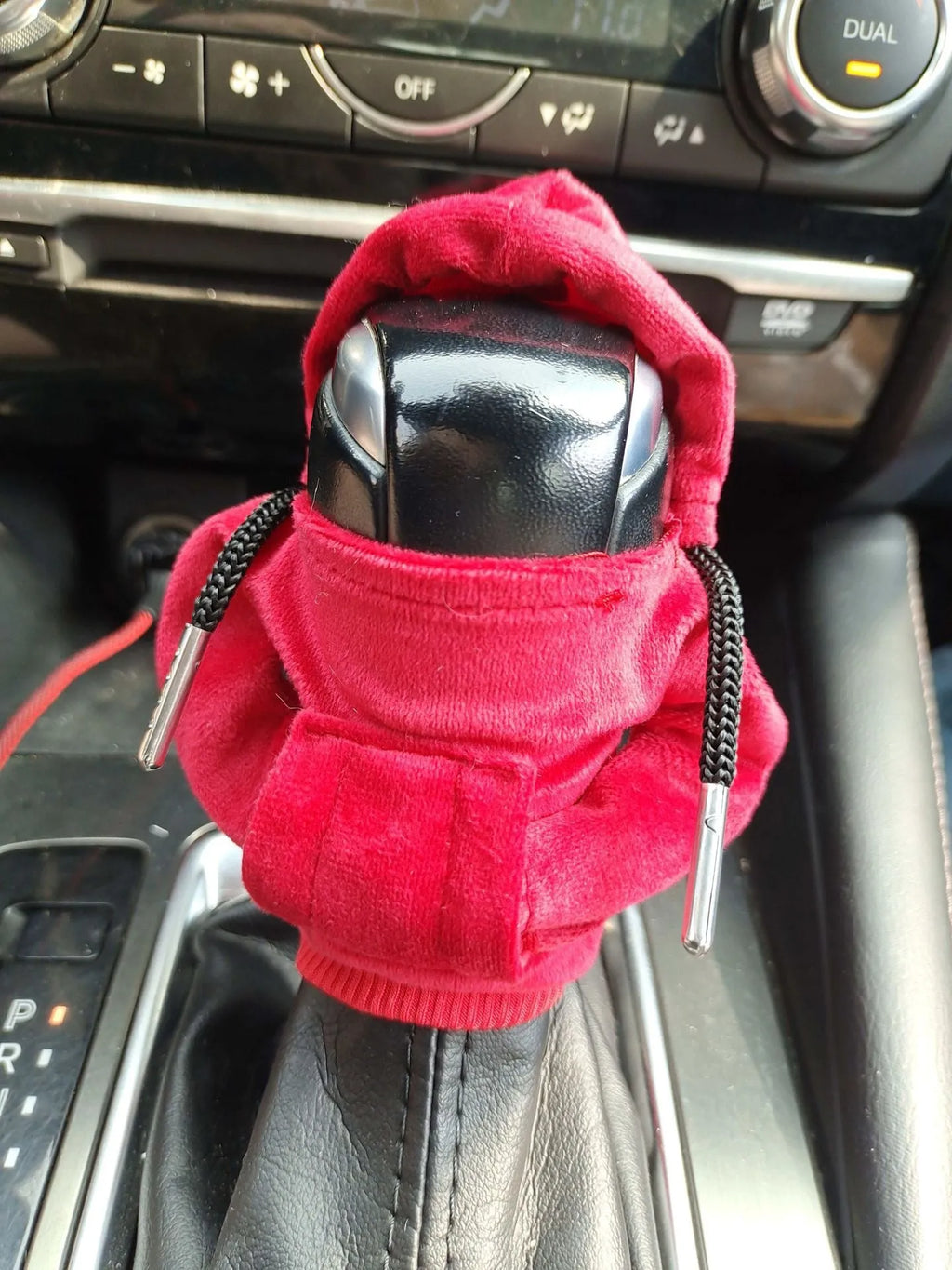 Pure cotton car gear lever sweater decoration in six colour options showing approximate 12cm length