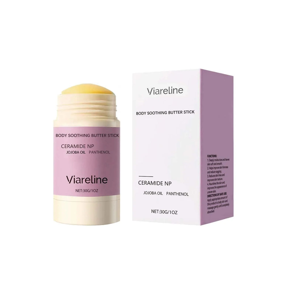 Anti-Wrinkle Firming Body Soothing Stick 30g in a white twist-up tube on a neutral background