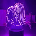 Acrylic 3D LED night light with European styling and colourful black base