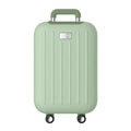 Travel box hand warmer in dark blue with aluminium alloy body showing double-sided heating surface