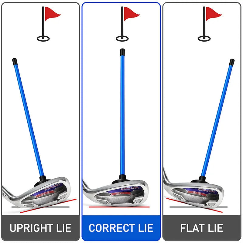 Red aluminium alloy magnetic golf swing alignment trainer with direction baseball bar