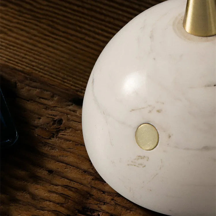 Glass desk lamp with dimmable touch switch and contemporary design for office or home use