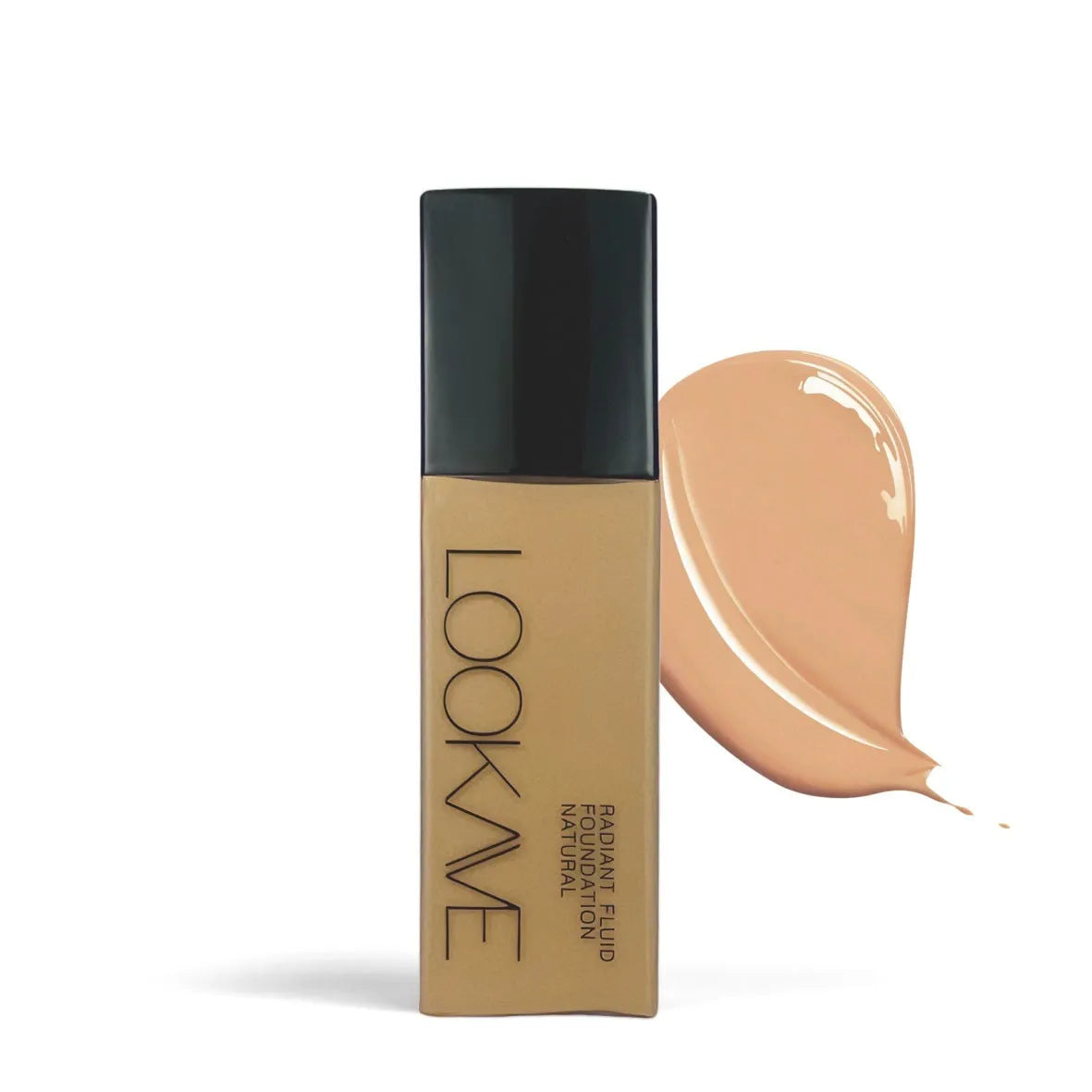 LOOKAVE Matte Liquid Foundation bottle in 21ml size showing shade options LK63C-01 to 06.