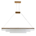 Modern minimalist glass pendant lamp with iron fittings in three size options.