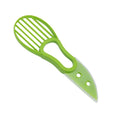 Multifunctional avocado knife in green and orange with polypropylene construction