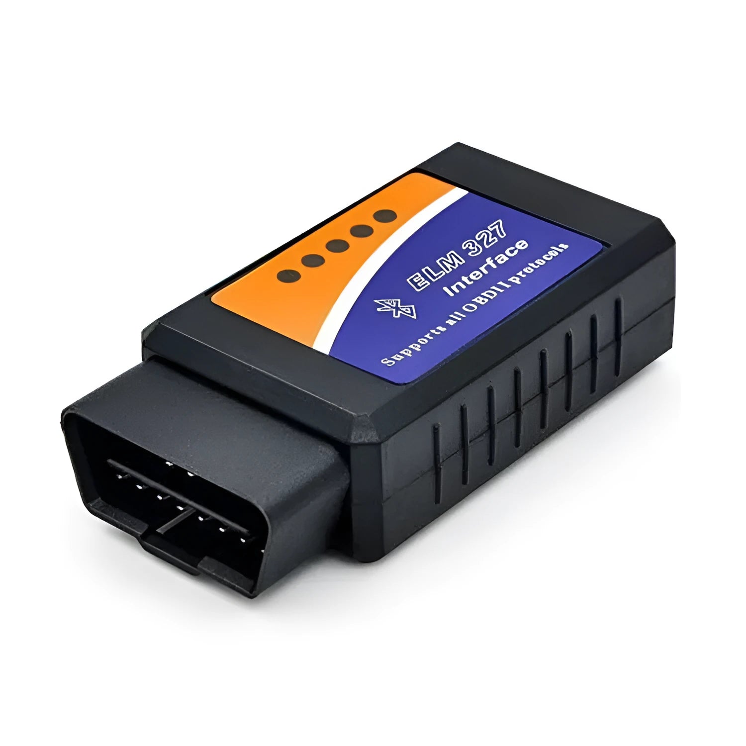 Bluetooth OBD2 auto fault detector with ELM327 interface for vehicle diagnostics