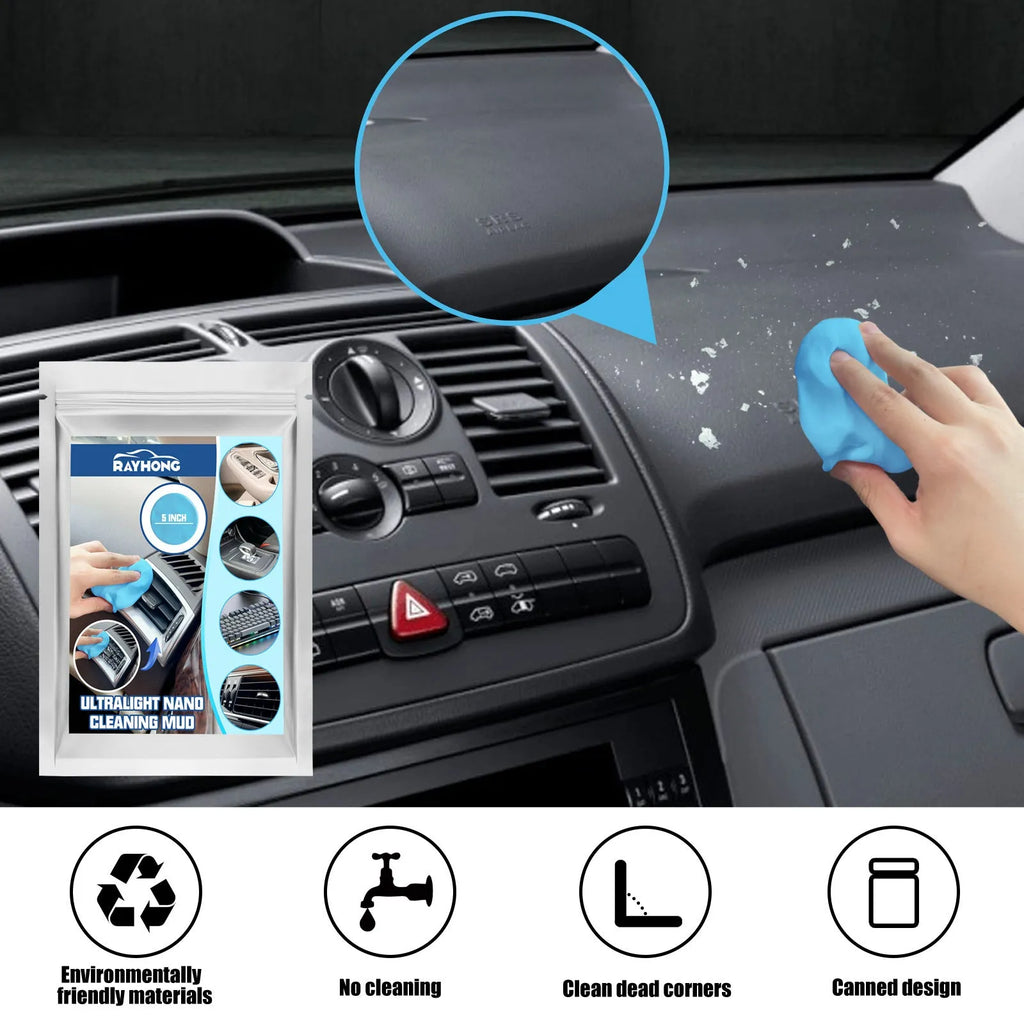 20g pack of sticky car cleaning putty for dust removal from vents and gaps.