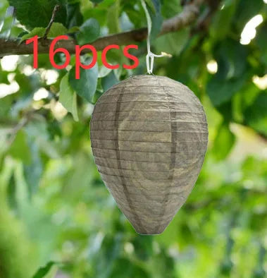 Beehive paper lantern with hexagonal honeycomb structure measuring 22x28cm