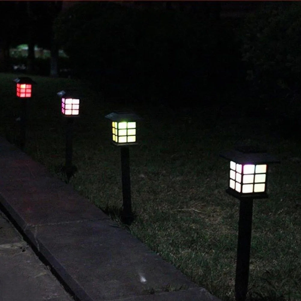 Solar square light lawn light IP44 LED 0.6W 85x360mm white warm white RGB colours