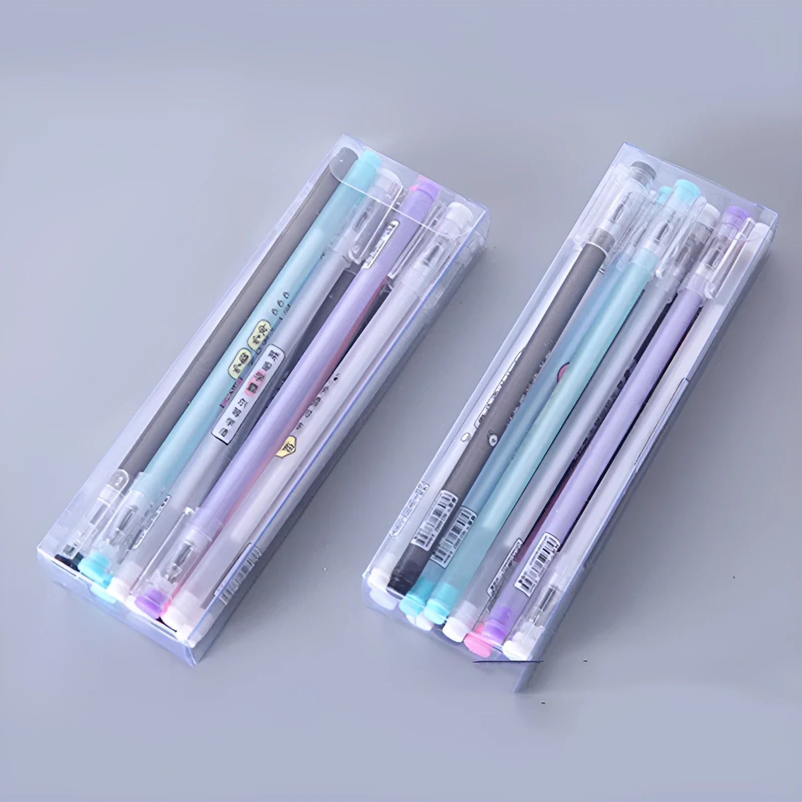 Plastic ballpoint pen with 0.5mm fine point, available in 10 colour options for office and stationary use