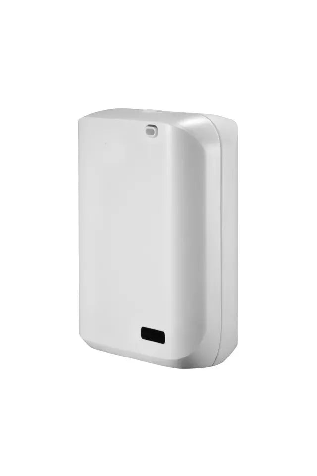 White HVAC wall mount essential oil diffuser with 150ml capacity and smart APP control display