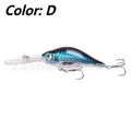Fat Man Deep Diving Mino Lure crankbait in colour showing long diving lip and treble hooks.