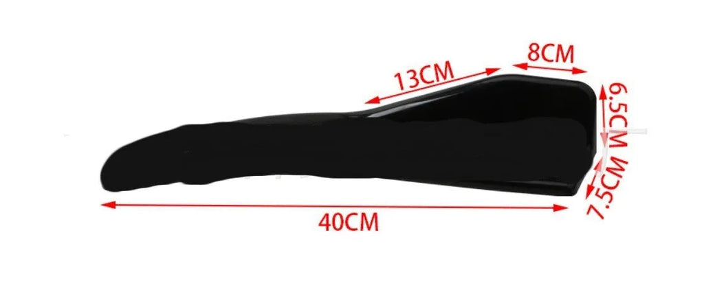 Pair of bright carbon fibre effect front and rear car deflectors for General Motors vehicles