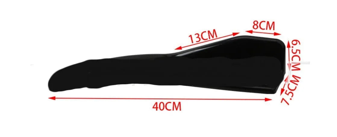 Pair of bright carbon fibre effect front and rear car deflectors for General Motors vehicles