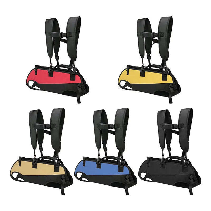 Soft Oxford cloth pet backpack stretcher in multiple colours and sizes for outdoor use