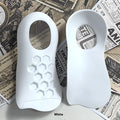 Varus correction arch support insoles in TPR material showing white, black and skin colour options