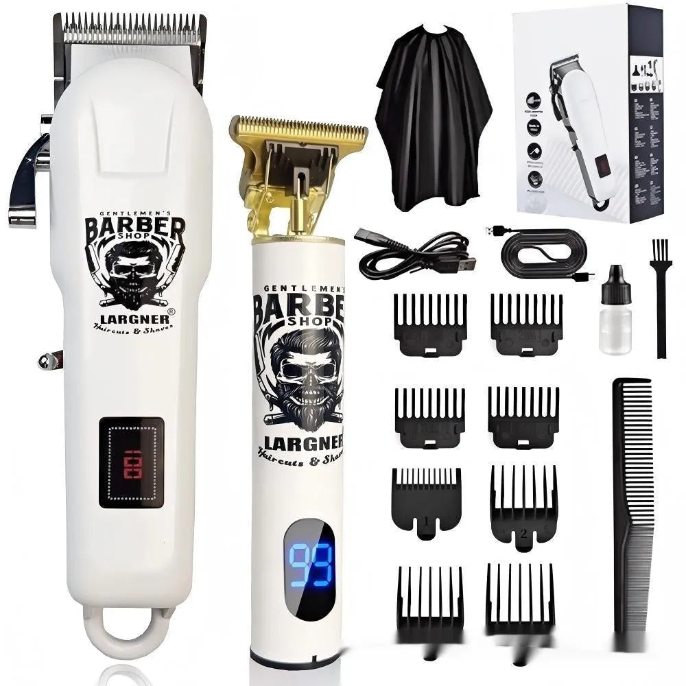 Rechargeable stainless steel cutter head hair clipper with USB charging port