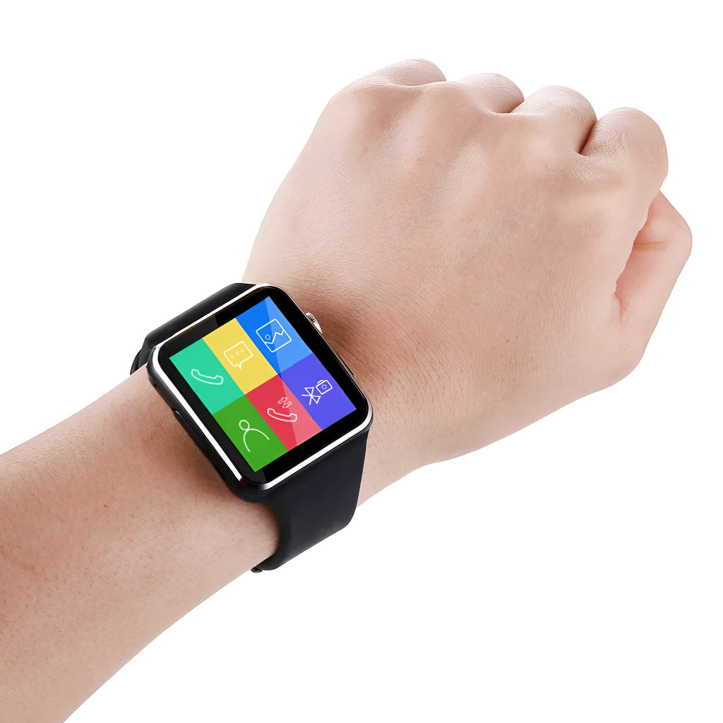 Smartwatch with IPS screen, telephone and music controls, TPU strap, white colour