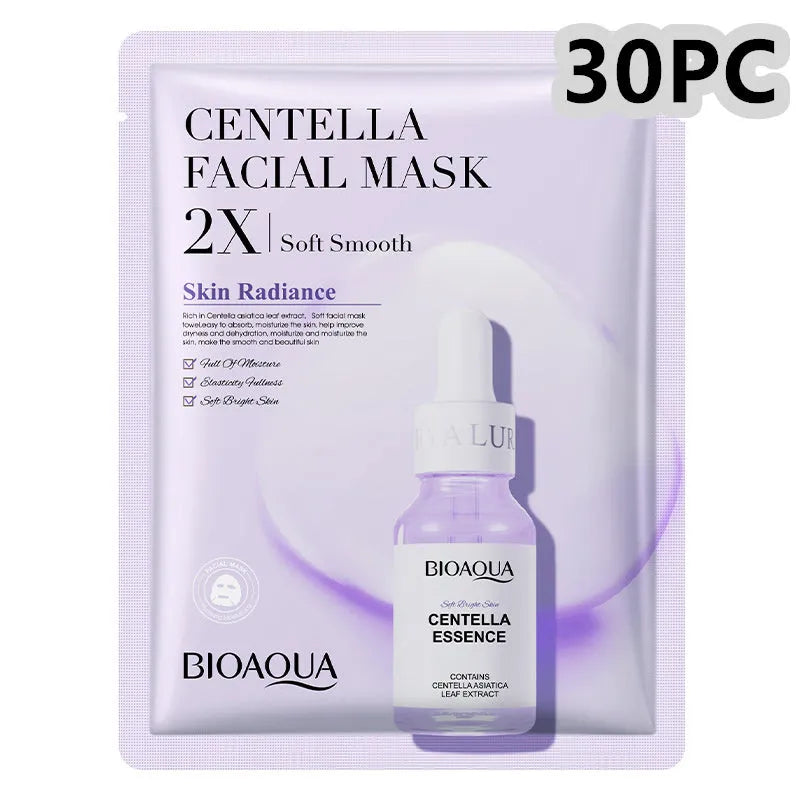 Collagen and hyaluronic acid gel facial sheet mask 30g single use