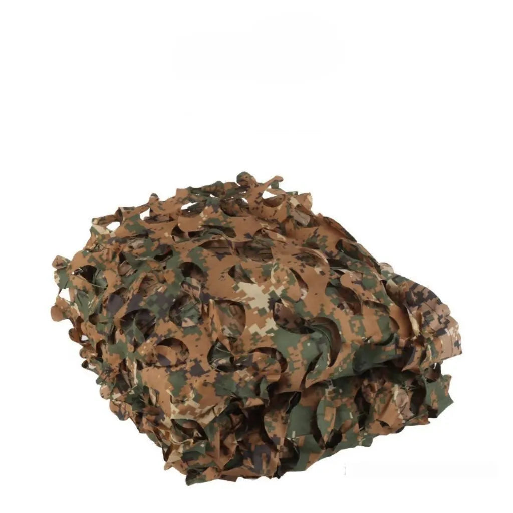 Military camouflage net set showing multiple pattern options for different environments