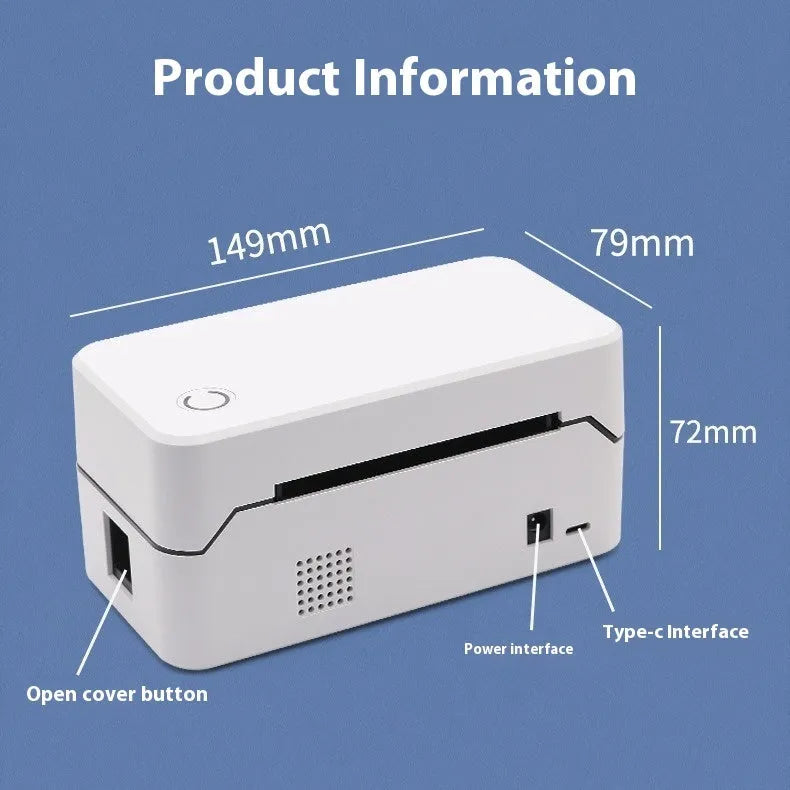 Thermal express single electronic surface printer with Bluetooth connectivity for receipt printing