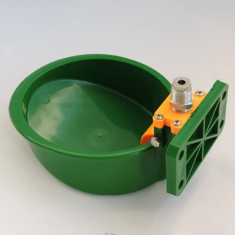 Green engineering plastic auto drink bowl for sheep and pig livestock watering
