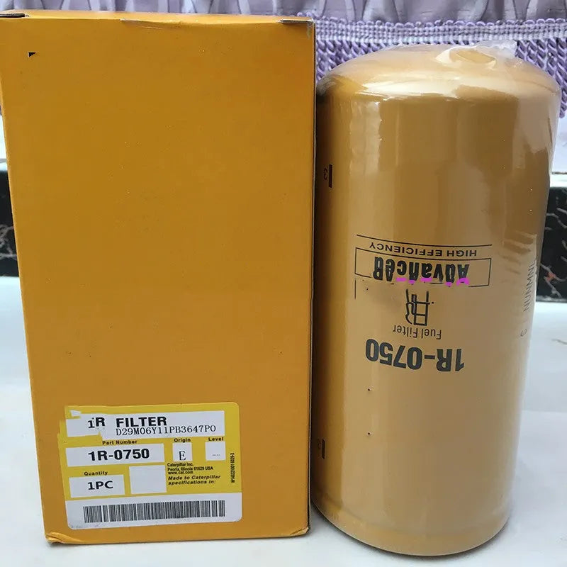 1R-0750 fuel filter element for removing oil impurities from fuel systems