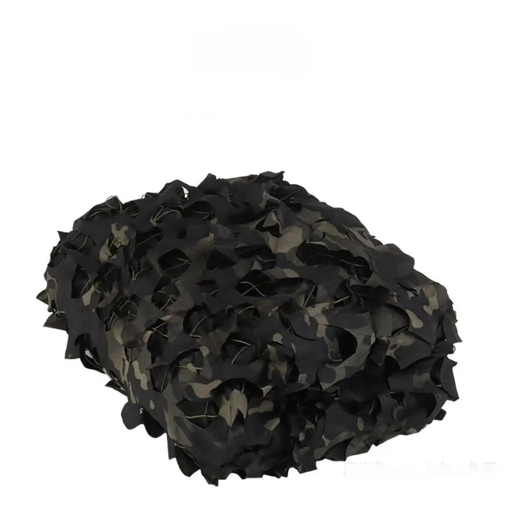 Military camouflage net set showing multiple pattern options for different environments