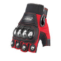 Madbike half finger motorcycle gloves for men in black colour option