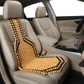 Universal five-seat car seat ventilation cushion in beige colour for summer driving comfort