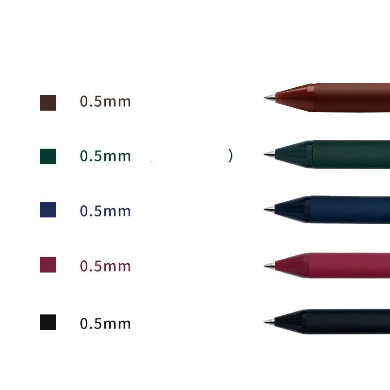 Candy Color Gel Pen 0.5mm fine point plastic shell 14.4cm assorted colours Macaron Morandi Guofeng