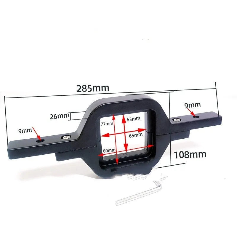 Black aluminium alloy reversing light bracket for Jeep Wrangler LED work lights
