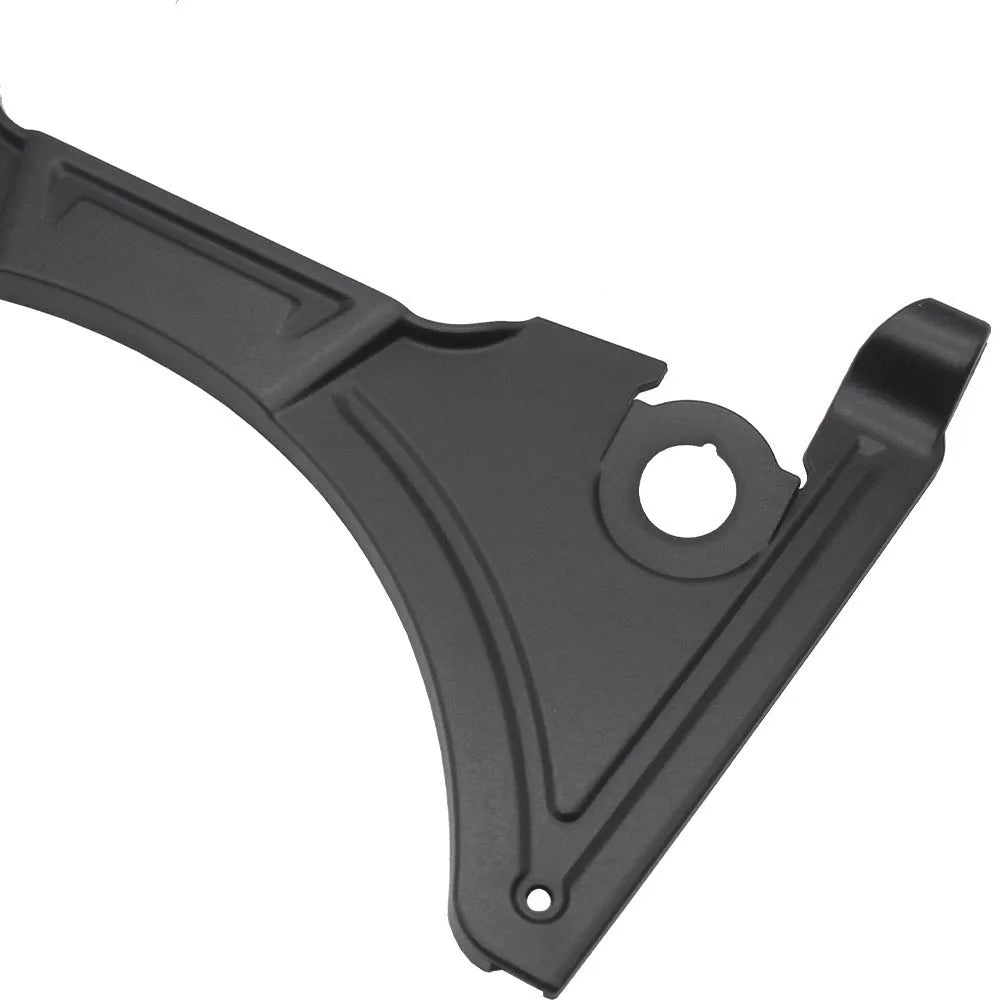 Black polycarbonate cockpit fairing kit for BMW R1250GS motorcycle with mounting hardware