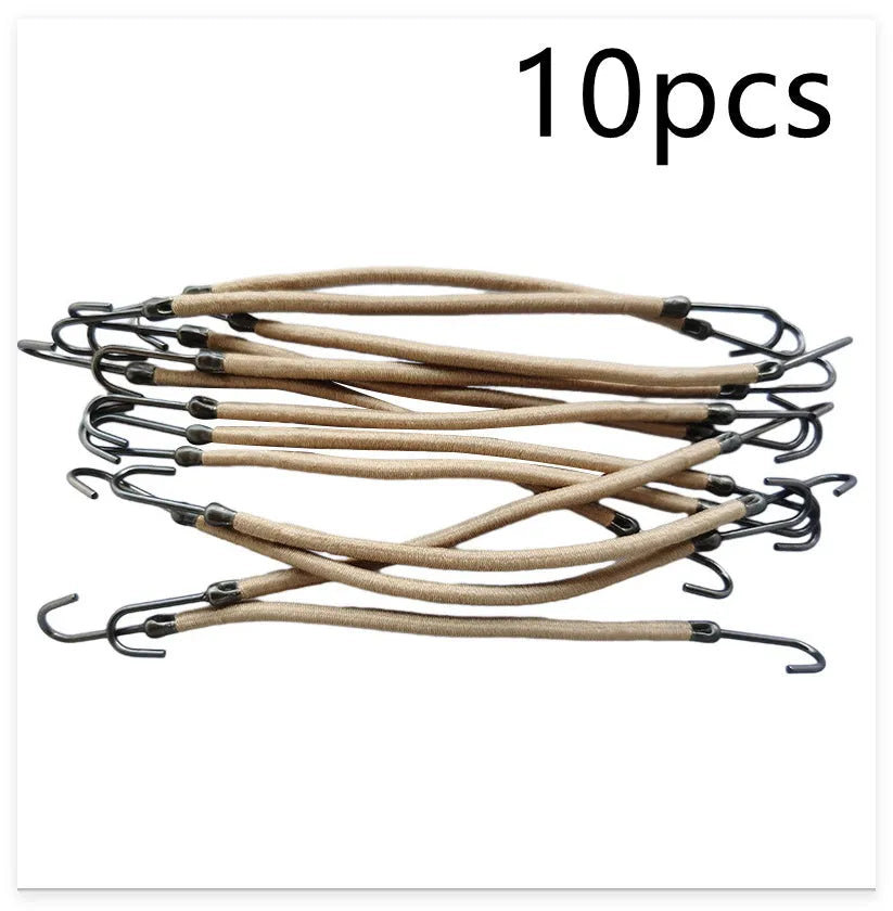 Close-up of a double hook hair tool for wigs in a solid colour on a white background.
