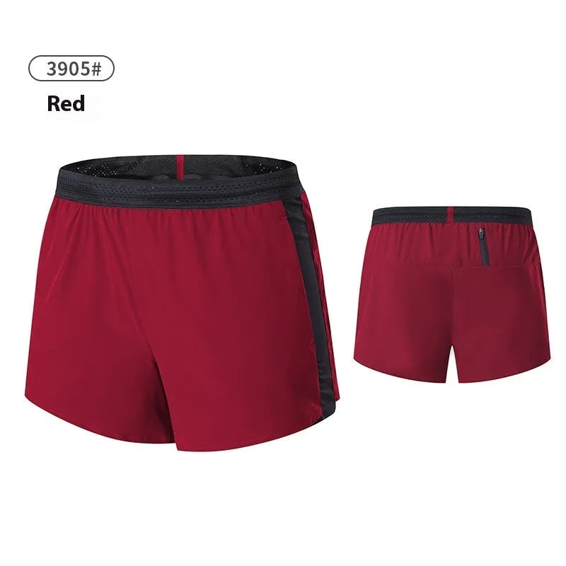 Men's solid colour polyester basketball shorts in low waist design on a neutral background