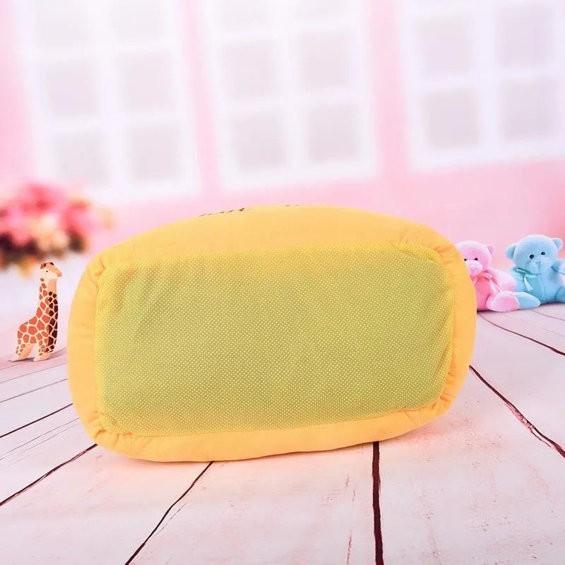 Soft flannelette dog bed cushion with jean cloth sides and anti-slip bottom in a neutral colour