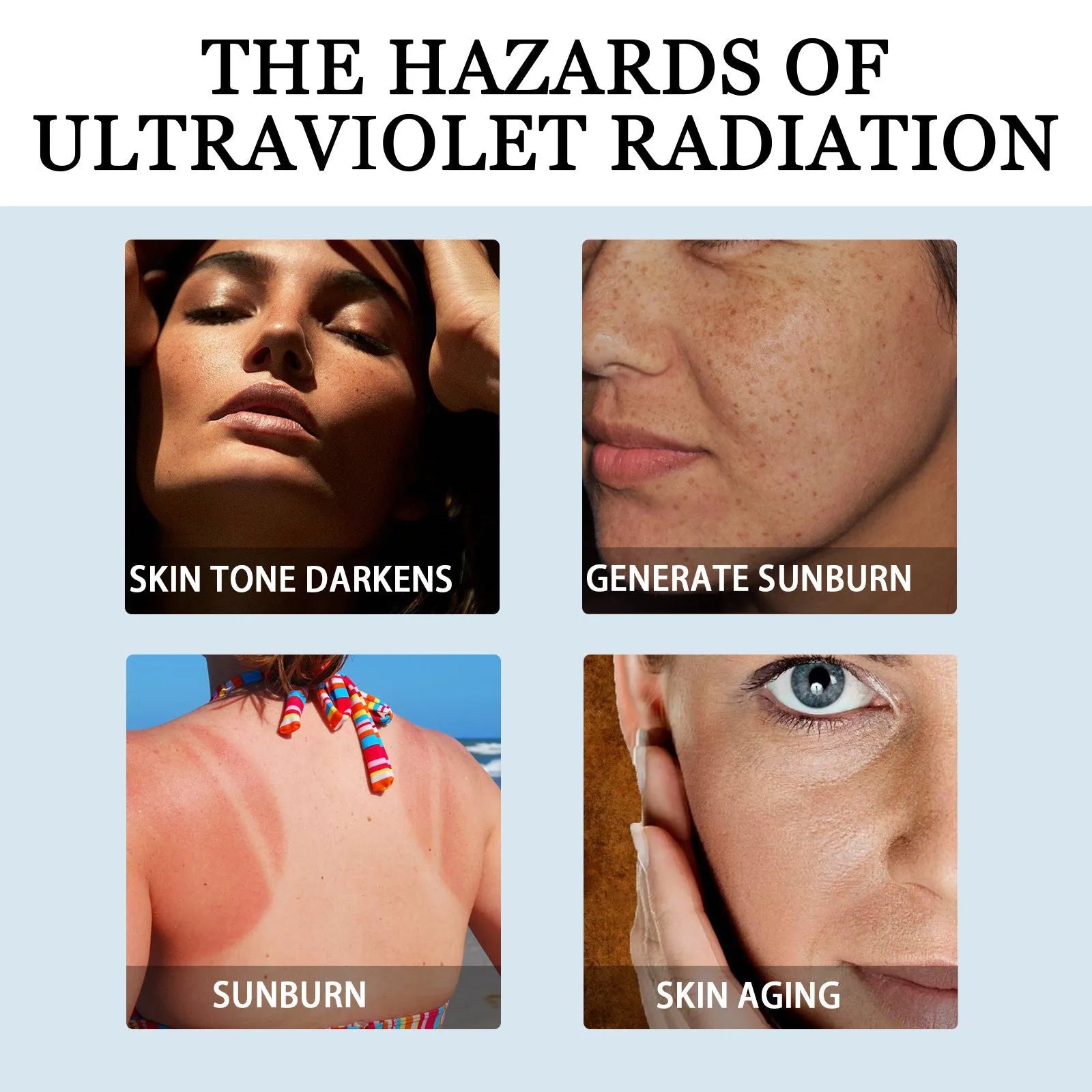 30g moisturising protective lotion with UV isolation for body care