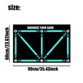 Indoor football training mat in cushion colour for skill practice and footwork drills