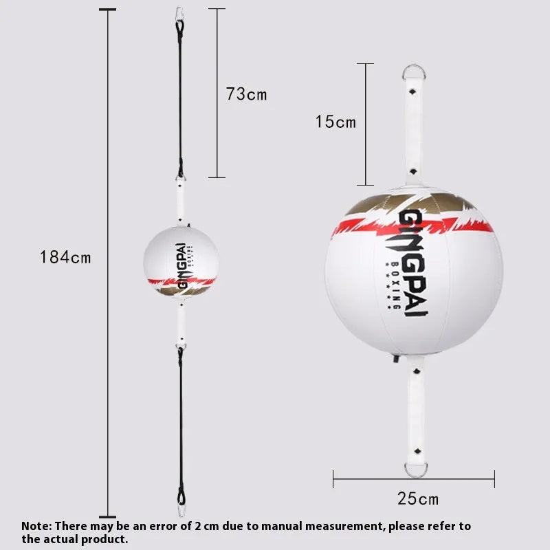 Hanging boxing speed ball for reaction training in black, green, or white colour options