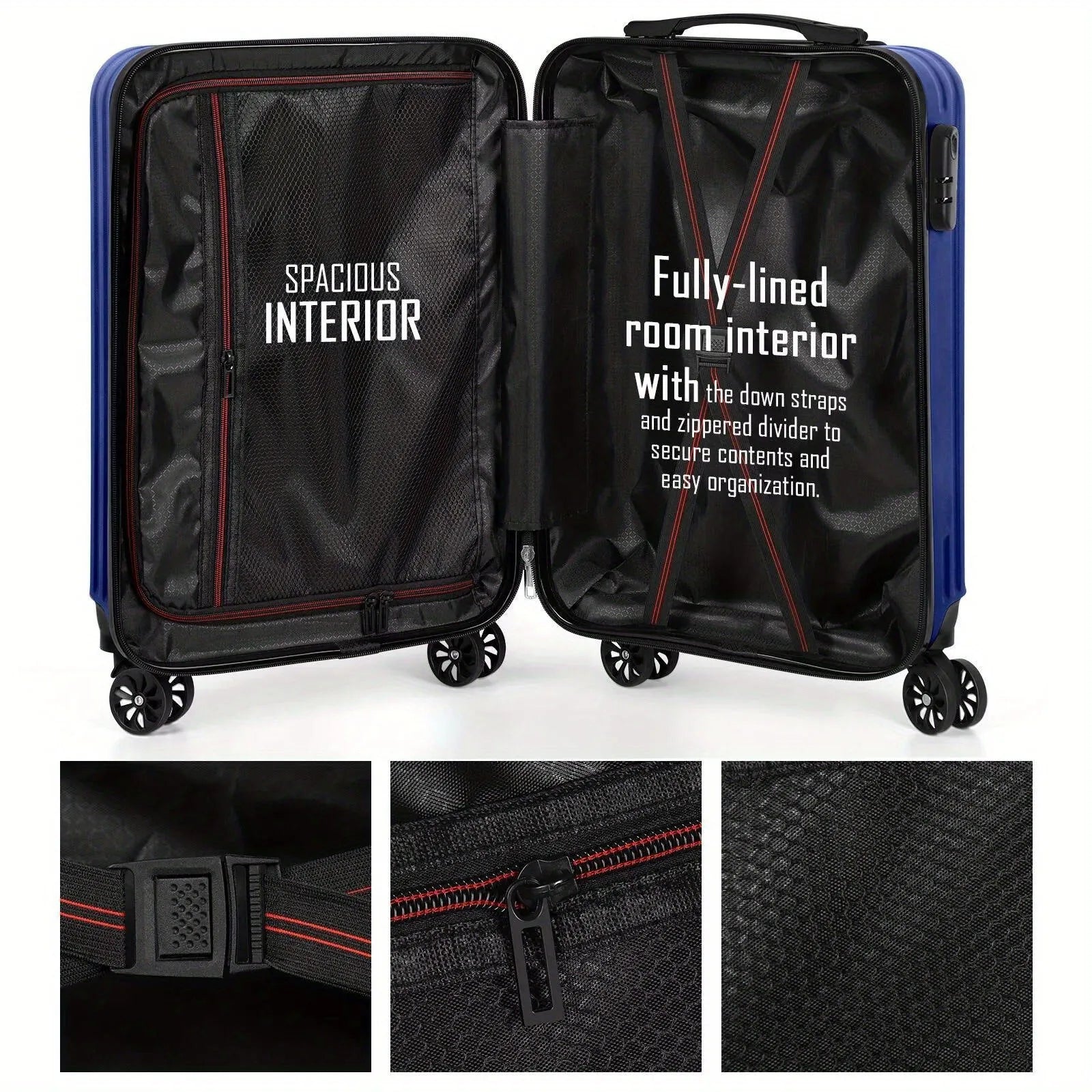 Matching aluminium alloy luggage set with 14-inch and 20-inch suitcases for male business travel