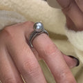 Geometric copper finger ring with adjustable opening for women in colour options J5475 and J5477