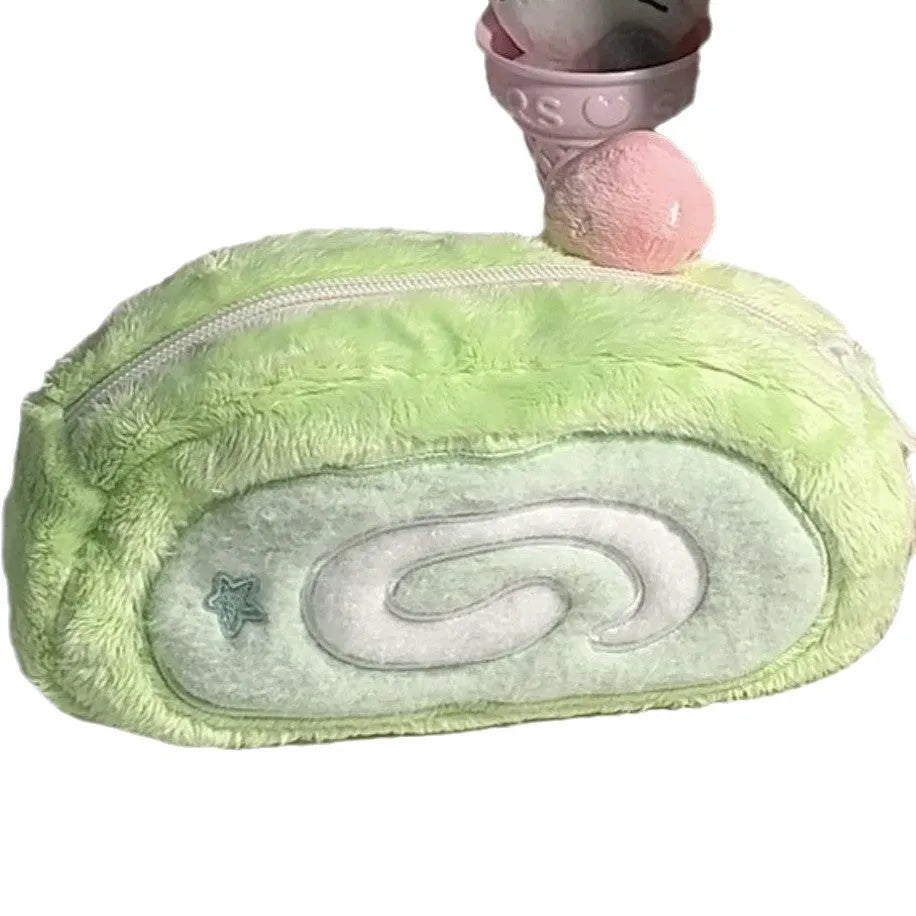 Honeydew Roll velvet Swiss roll cake design pencil case in Korean style