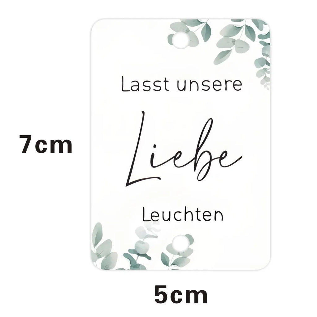 Pack of 50 white card decorative labels with fireworks design for event stationery