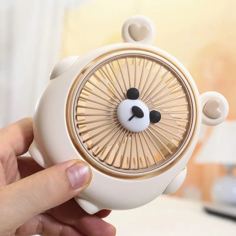 USB desk fan in dog design with three speed settings and quiet 36-45dB motor