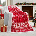 Soft flannel Christmas blanket in polyester fibre available in multiple sizes and colours