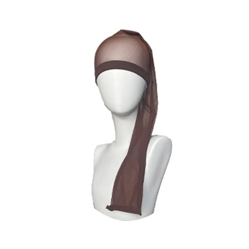 High elasticity mesh wig cap in oversleeve design available in multiple colours