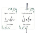 Pack of 50 white card decorative labels with fireworks design for event stationery
