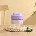 Green microwave-safe plastic salad cup with white resealable lid and integrated spoon, shown with capacity options.